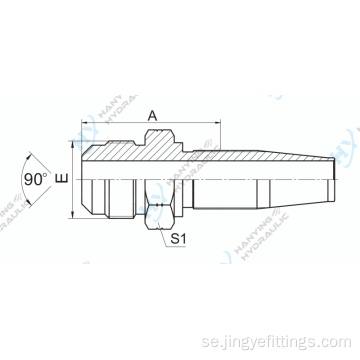 SAE Male 90 Cone Hydraulic Fitting